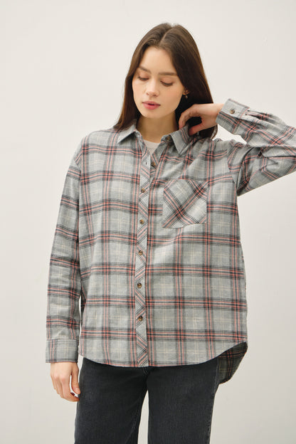 Classic Cotton Plaid Button Down