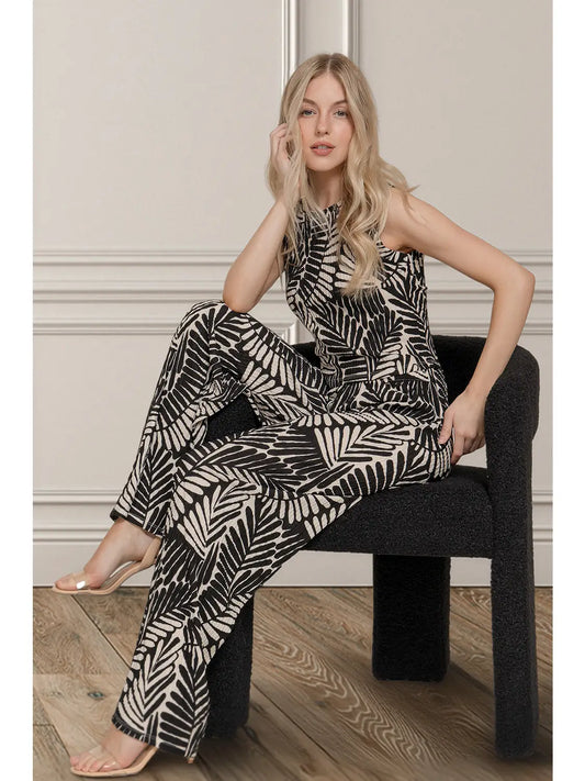 Black Sand Wide Leg Pants