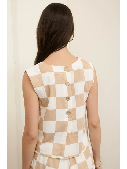 Picnic Perfect Checkered Tank