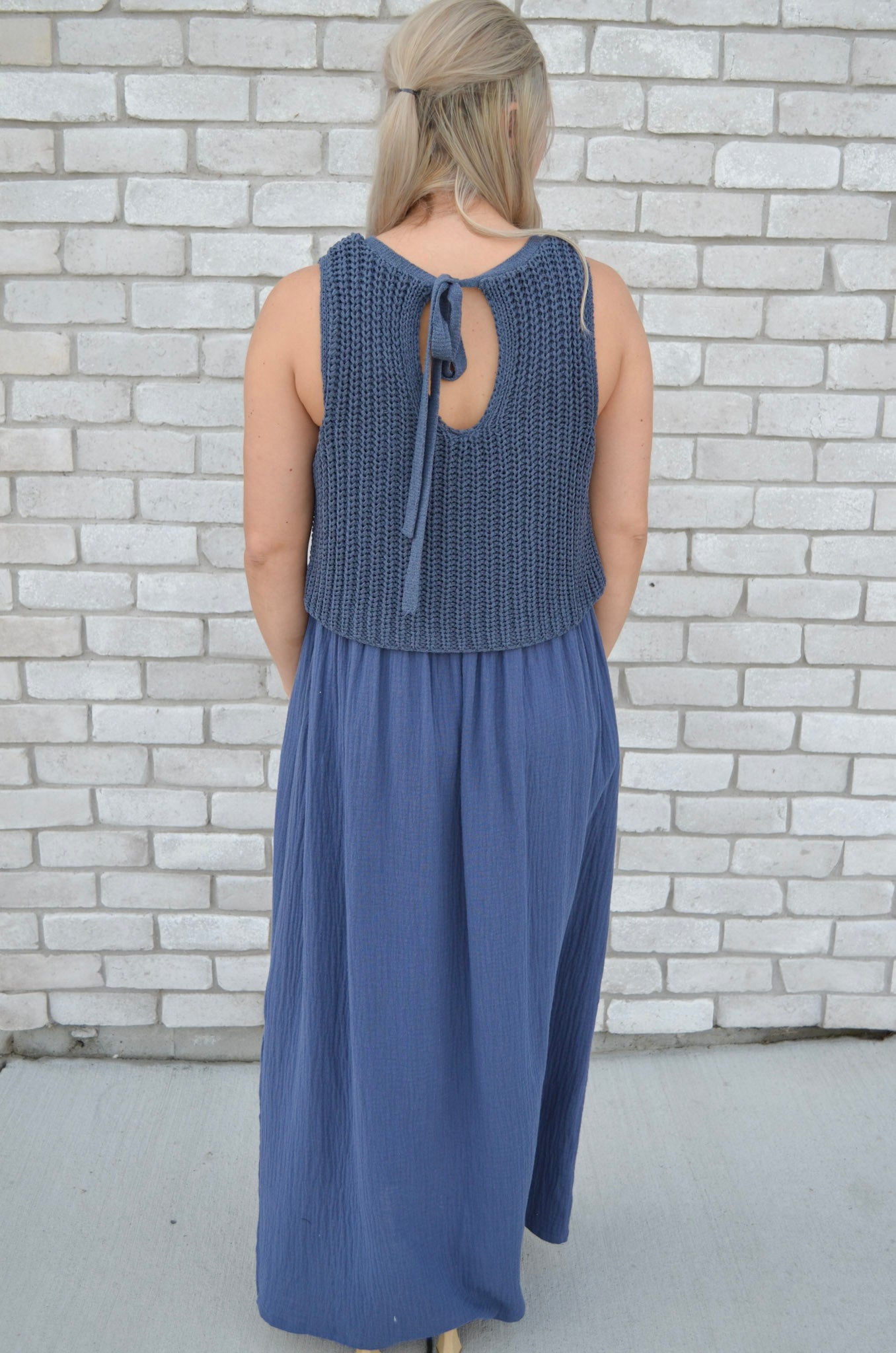 The Knit & Drape Maxi Dress