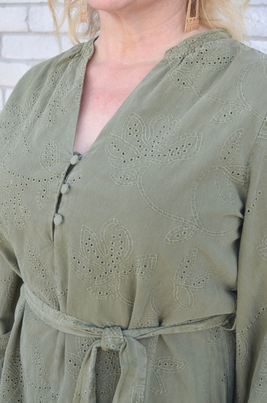 Dear John Christine Embroidered Dress