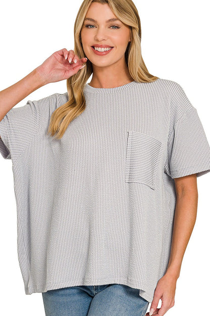 Coffee Run Ribbed Tee (Multiple Colors)