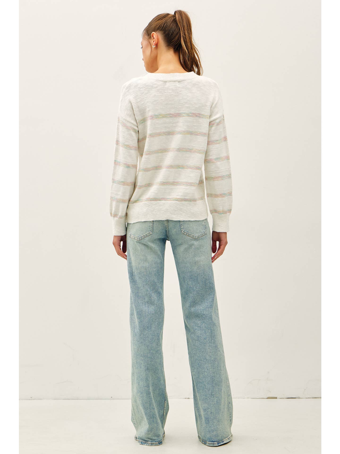 The Pastel Praise Striped Sweater