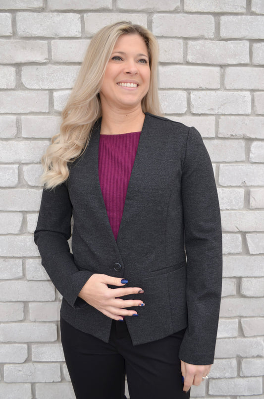 Liverpool Collarless Fitted Blazer