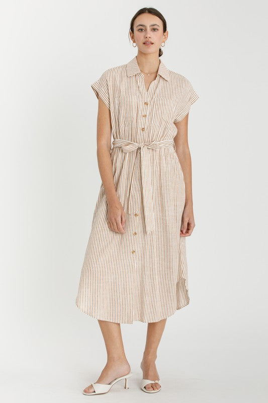 Easy Lines Utility Midi Dress