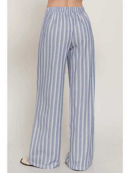 Seaside Stripe Wide Leg Pants