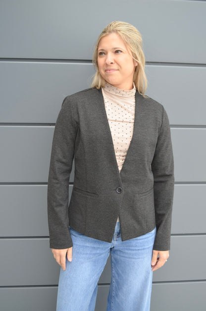 Liverpool Collarless Fitted Blazer