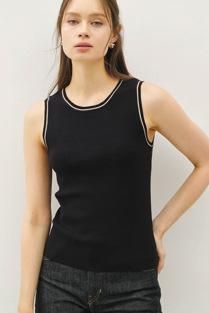 Onyx Edge Sweater Tank