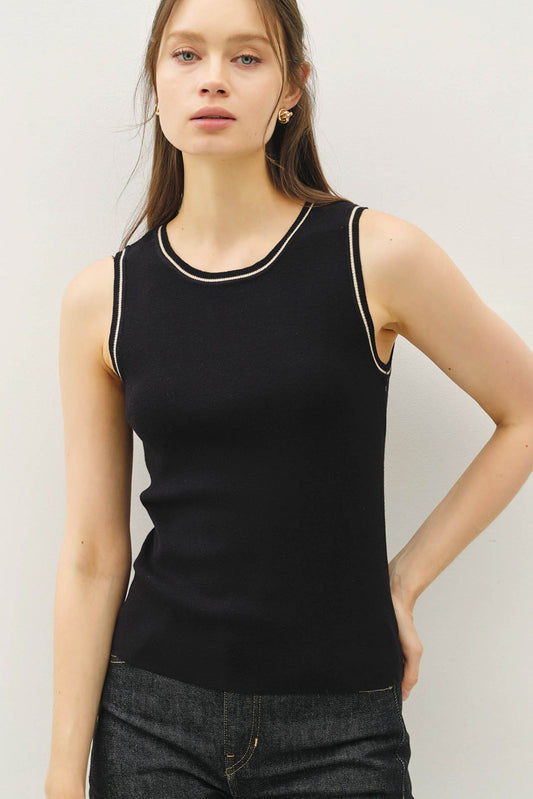 Onyx Edge Sweater Tank