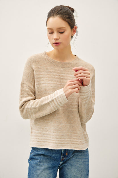 Sandswept Gradient Striped Sweater