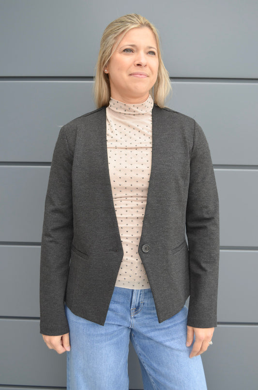 Liverpool Collarless Fitted Blazer
