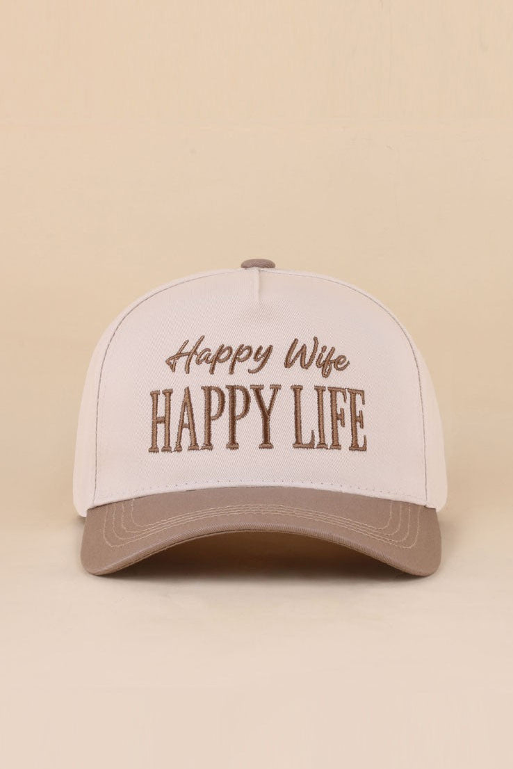Happy Wife, Happy Life Hat