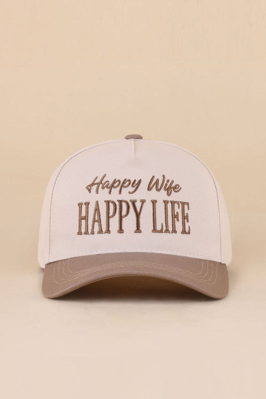 Happy Wife, Happy Life Hat