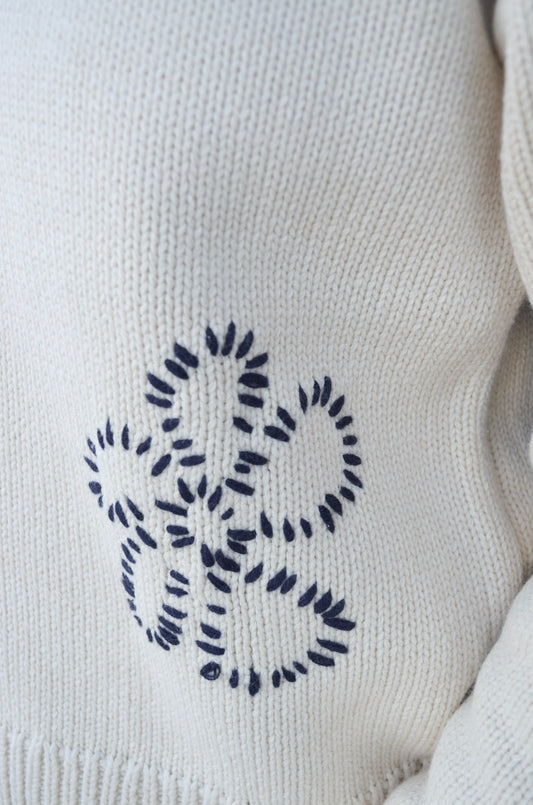 Petal Pop Embroidered Sweater