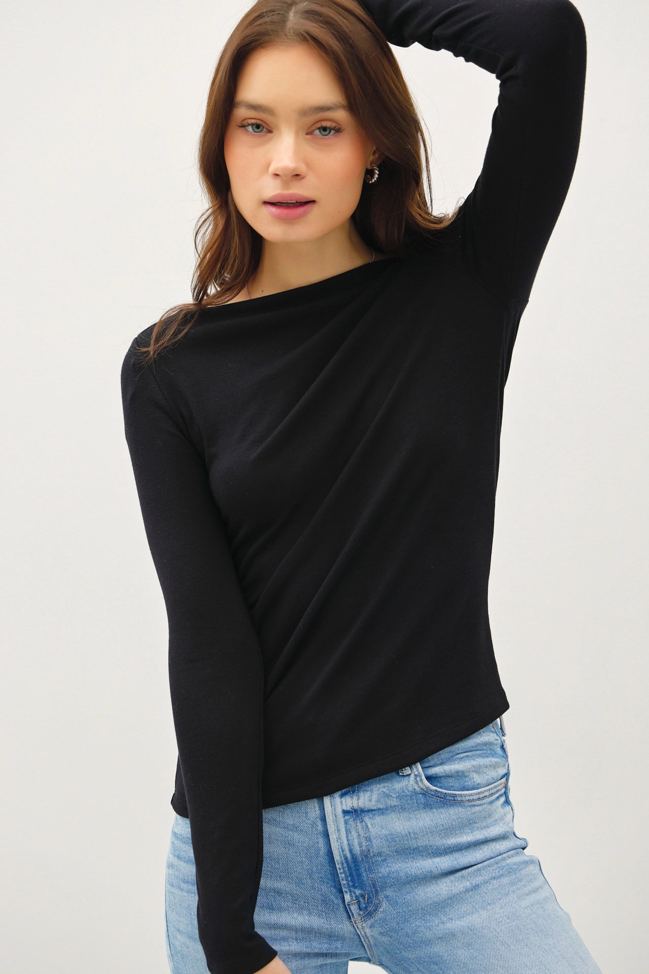 Everyday Boat Neck Long Sleeve Tee