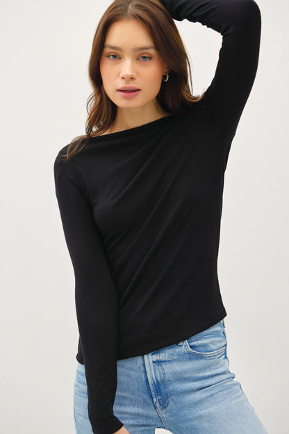 Everyday Boat Neck Long Sleeve Tee