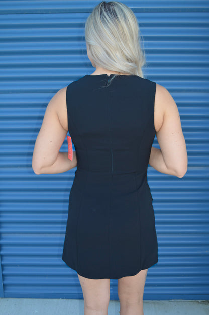 Astr Nixie Tailored Split Skirt Dress