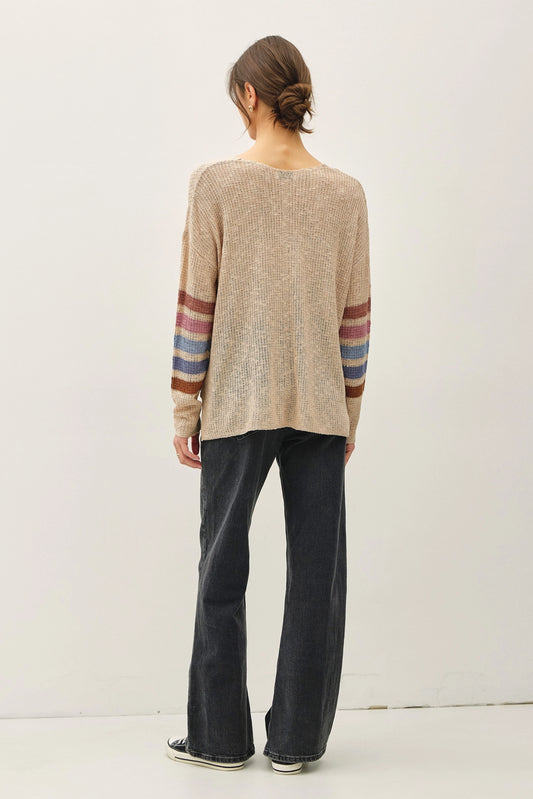 Rainbow Breeze Striped Sweater