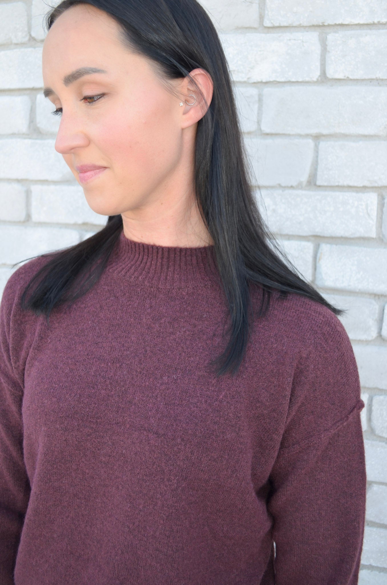 Sweet Espresso High Neck Sweater