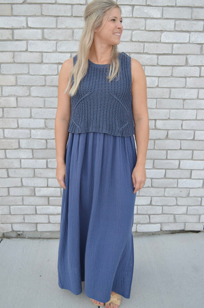 The Knit & Drape Maxi Dress