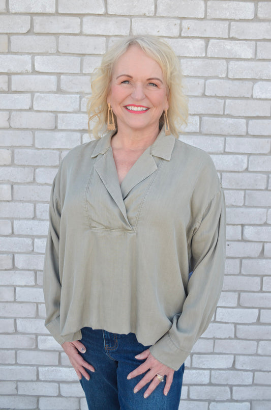 Dear John Adelle Long Sleeve Top