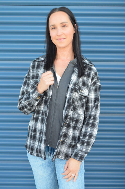 The Double Take Twofer Plaid Shacket