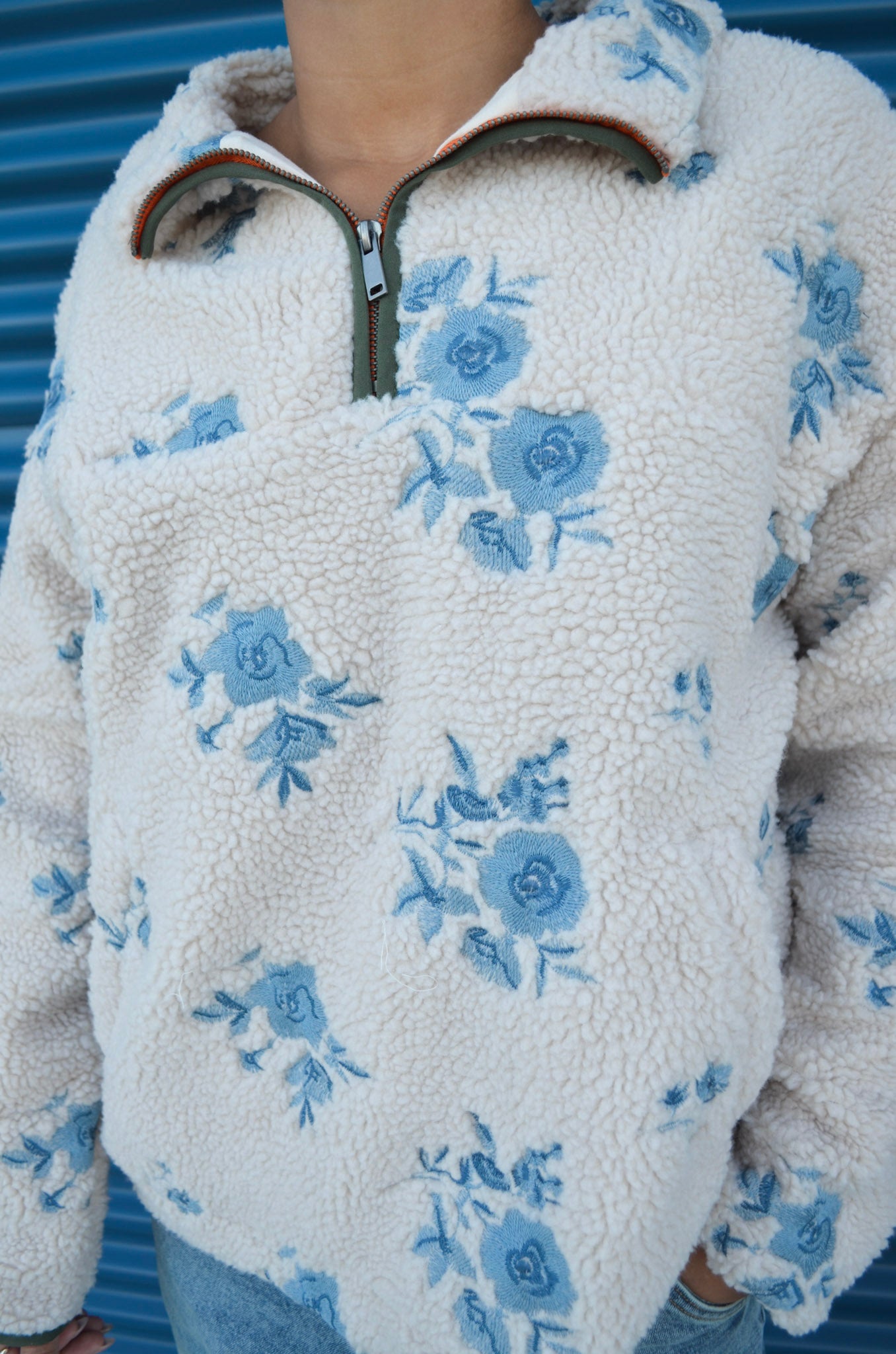 RD Style Poppy Long Sleeve Mock Neck Anorak Jacket