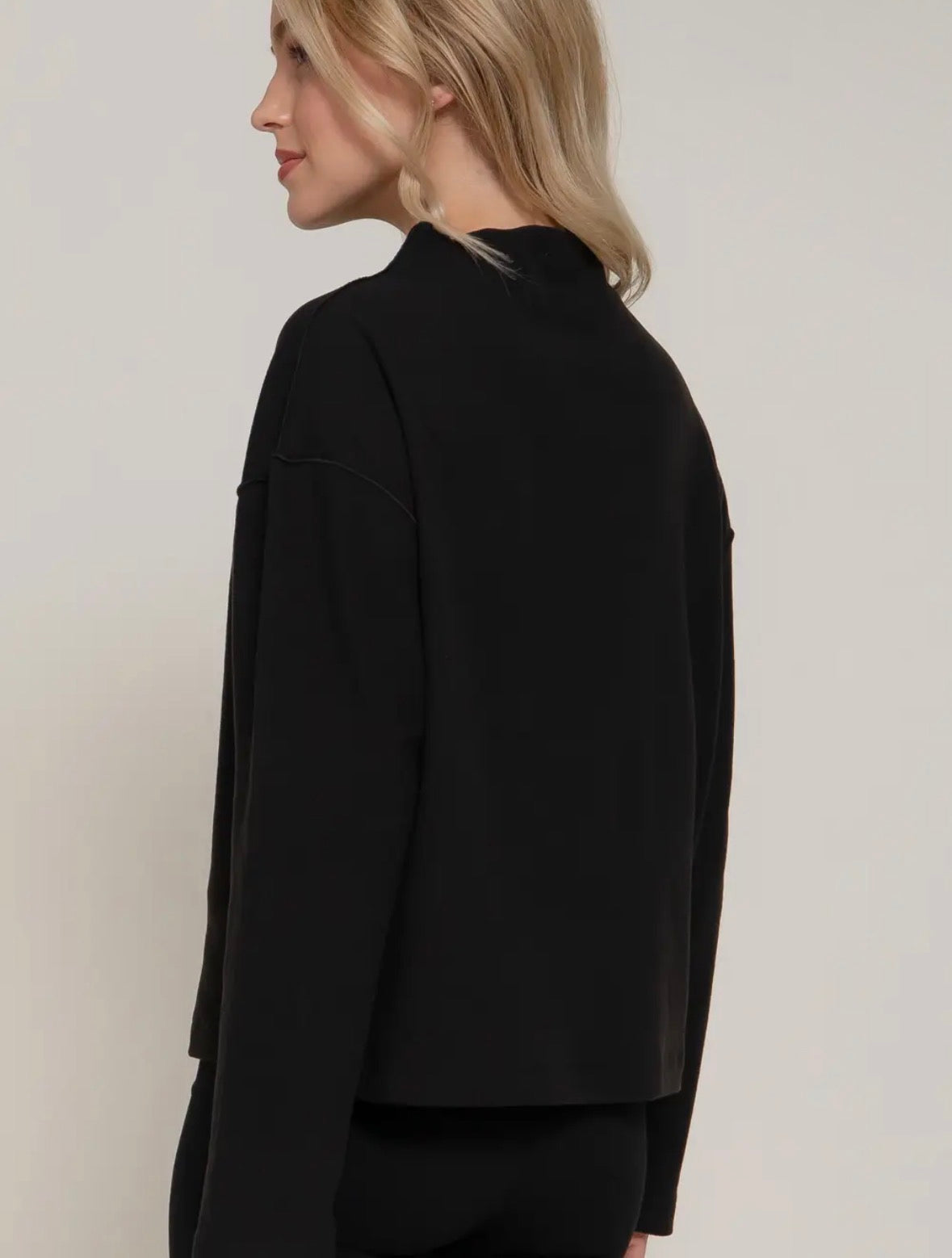 Uptown Mock Neck Top