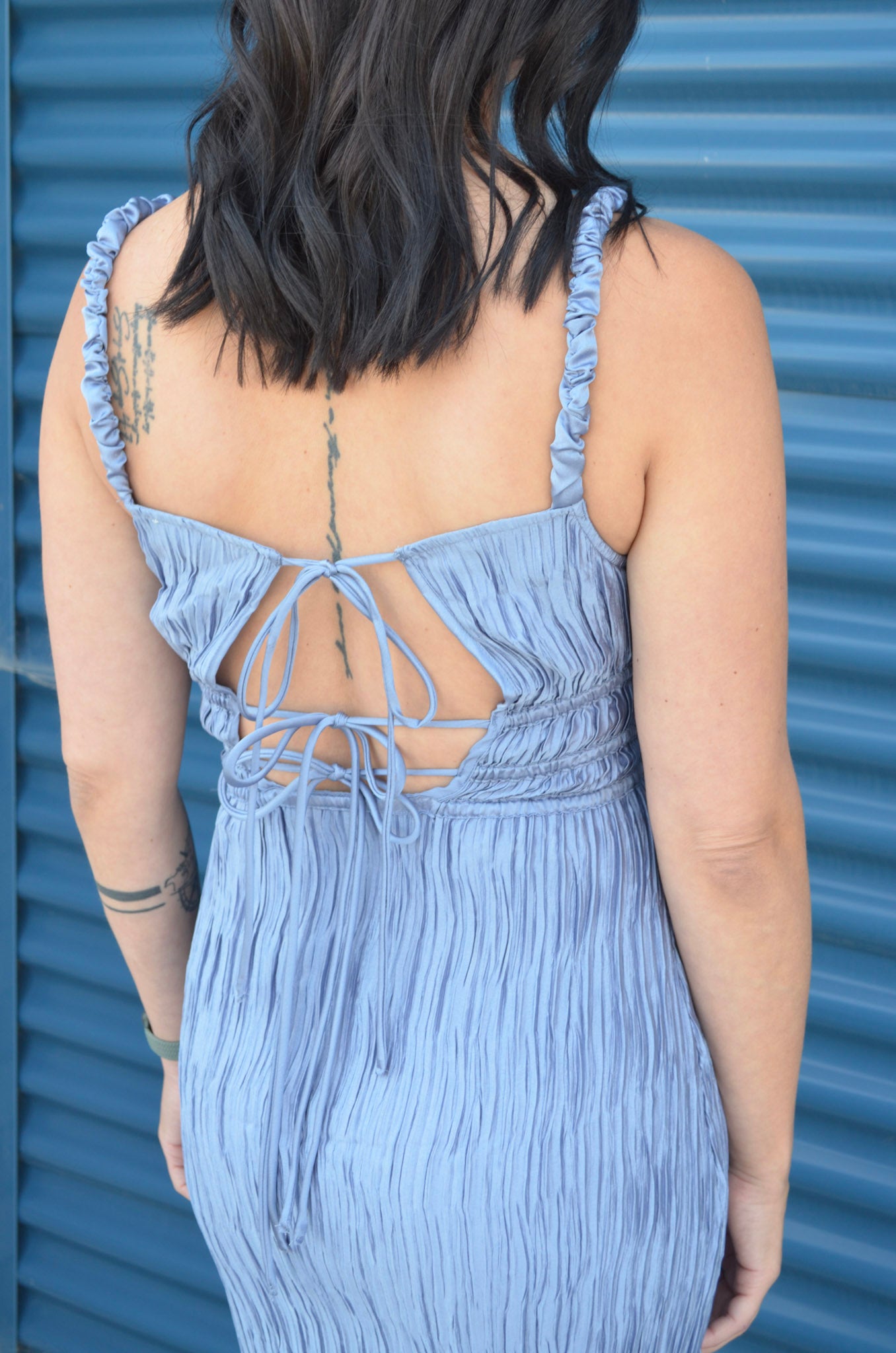 Astr | Neelam Smocked Open Back Dress