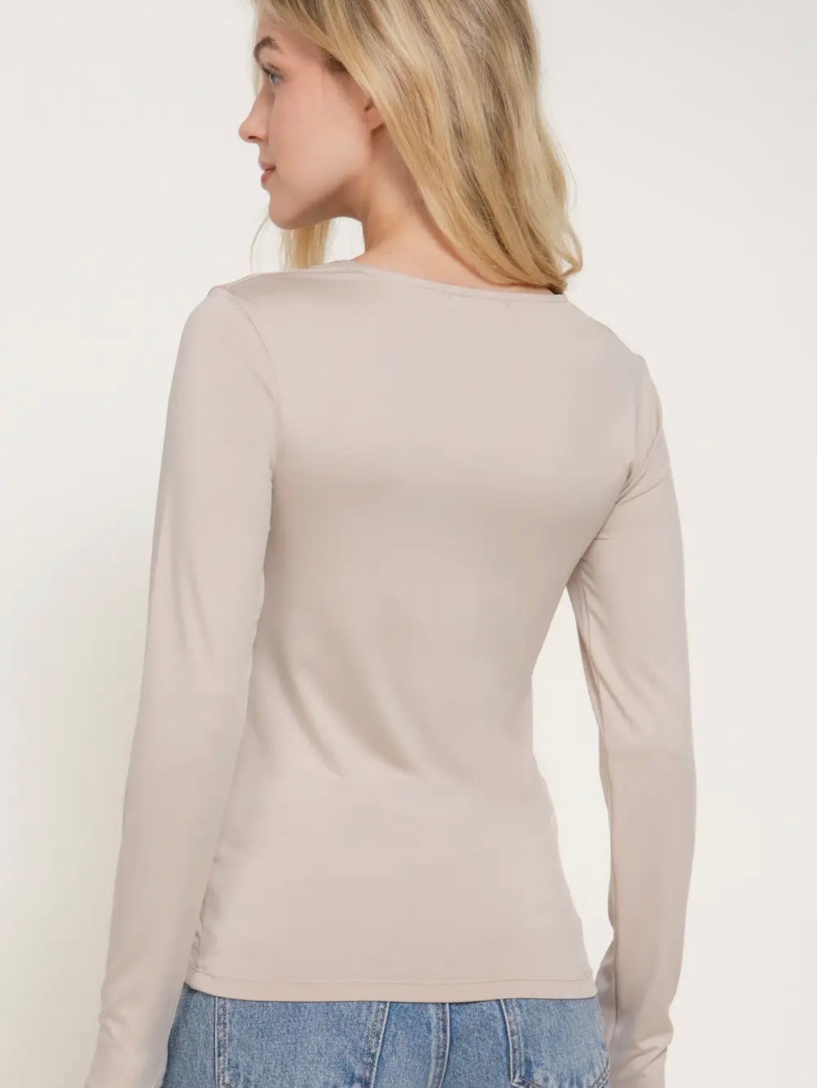 Double Lined Square Neck Top