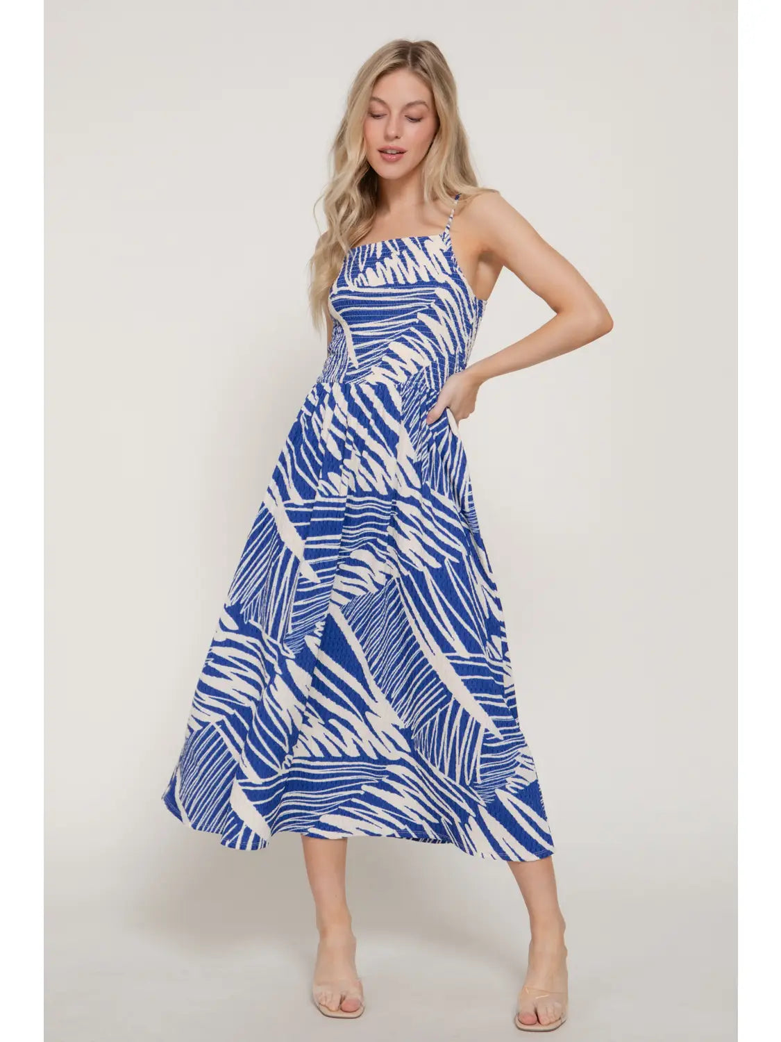Azure Shores Midi Dress