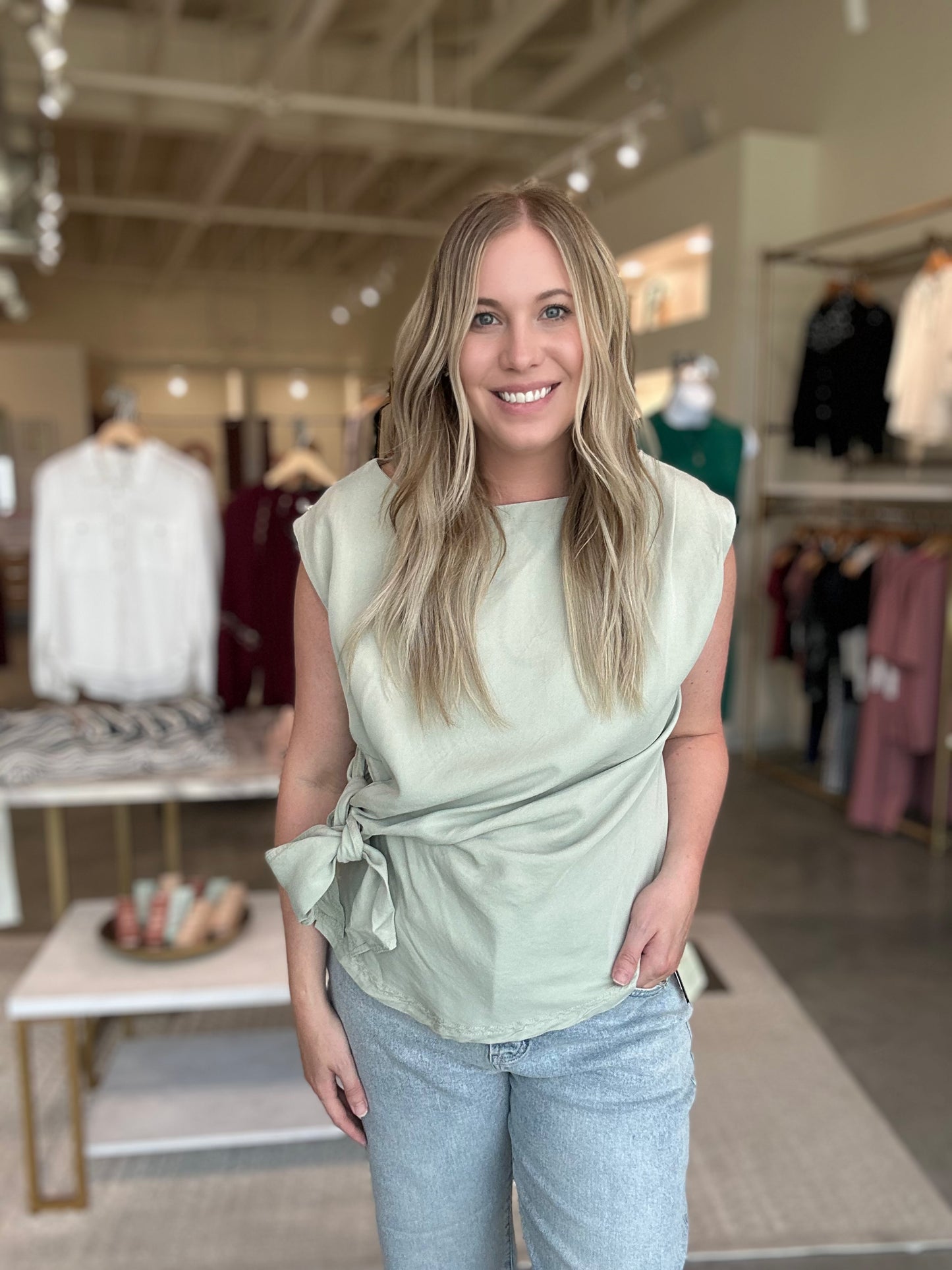 Sunday Brunch Top in Sage