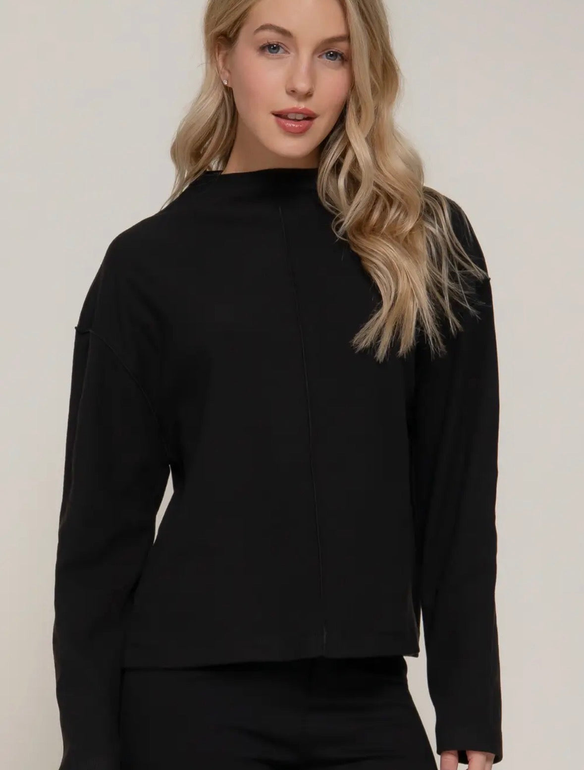 Uptown Mock Neck Top