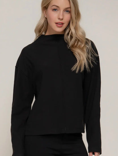 Uptown Mock Neck Top