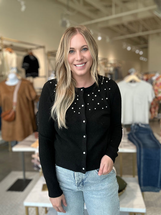 The Heirloom Cardigan in Black