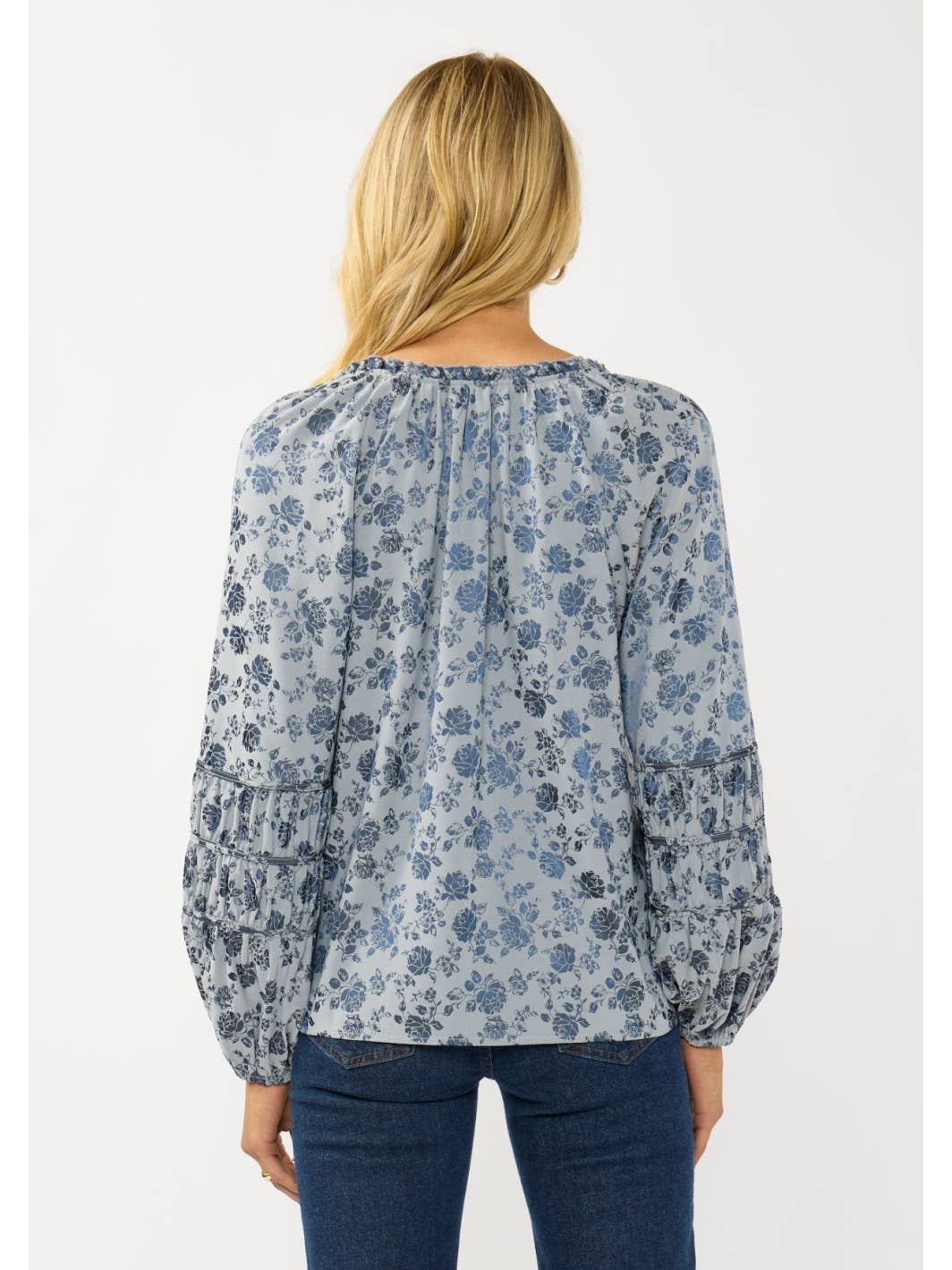 Porcelain Heirloom Floral Blouse