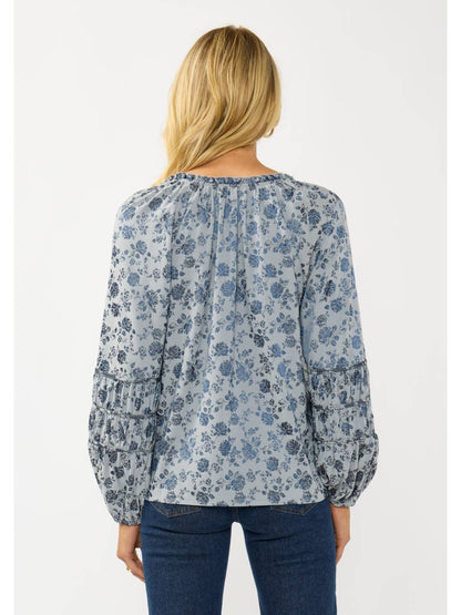 Porcelain Heirloom Floral Blouse