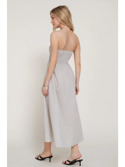 Cape Cod Striped Midi Dress
