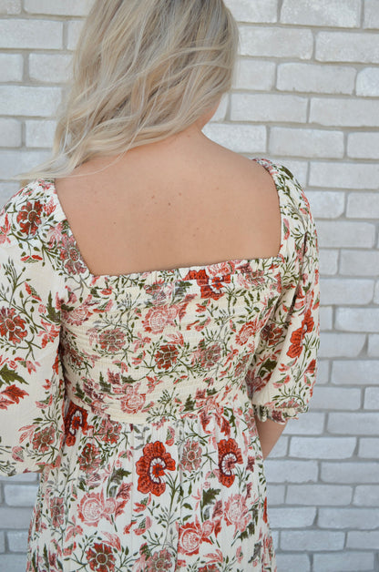 Terracotta Flow Dress