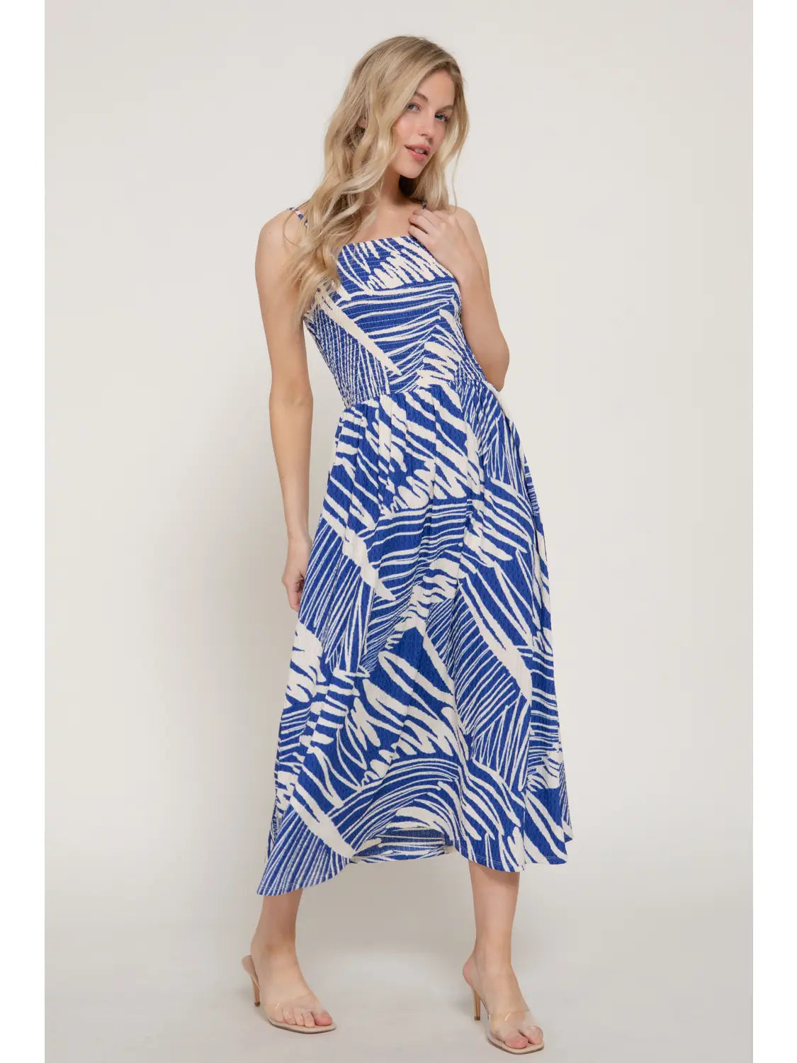 Azure Shores Midi Dress