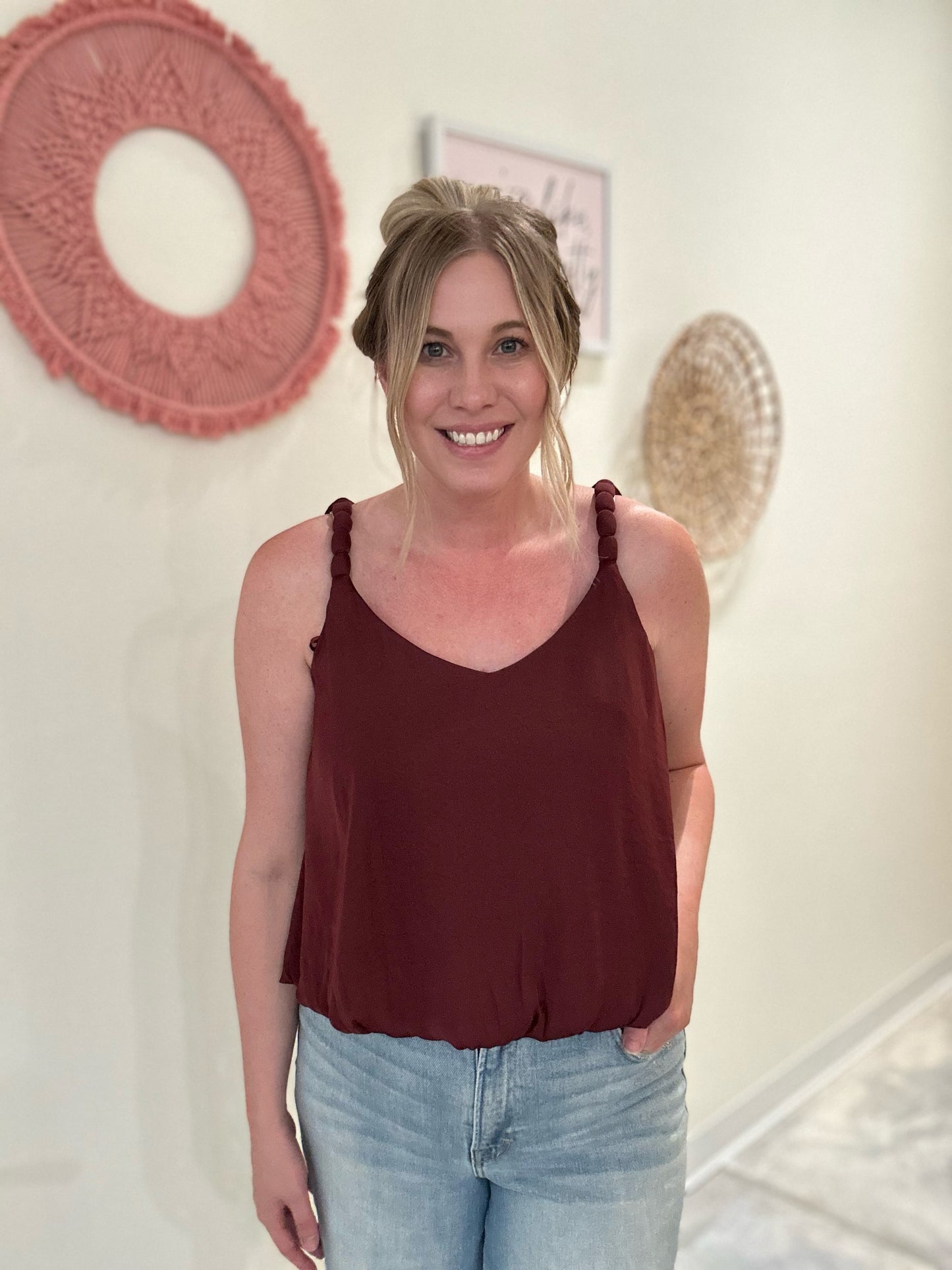 Merlot Twist Tank
