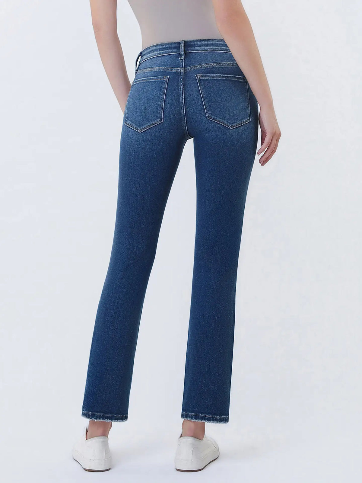 Lovervet Mid Rise Ankle Straight Jeans