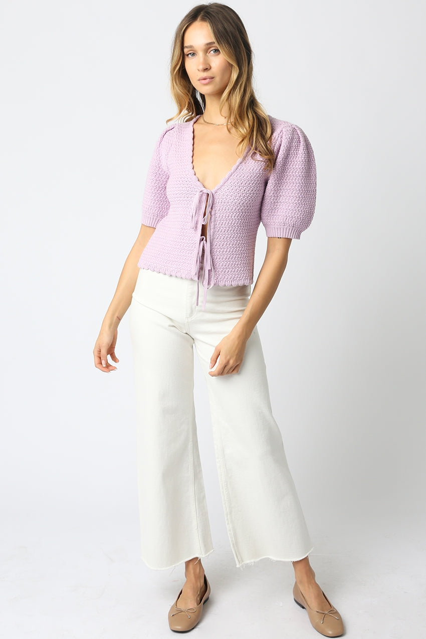 Liz Tie Front Knit Top