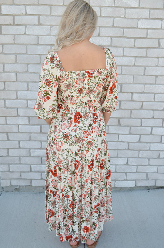 Terracotta Flow Dress