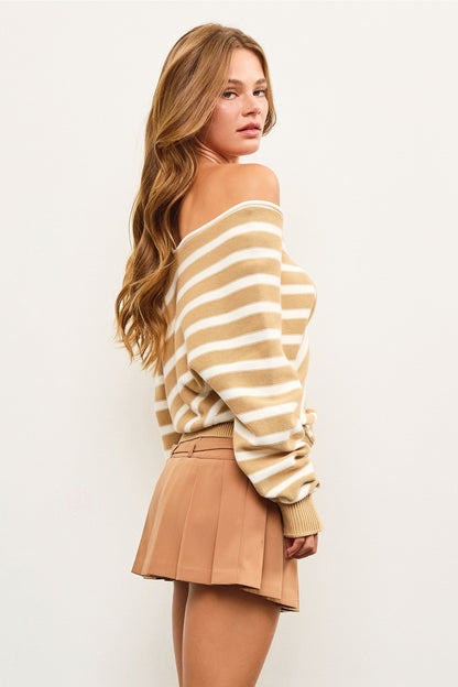 The Cornucopia Cross Sweater Top
