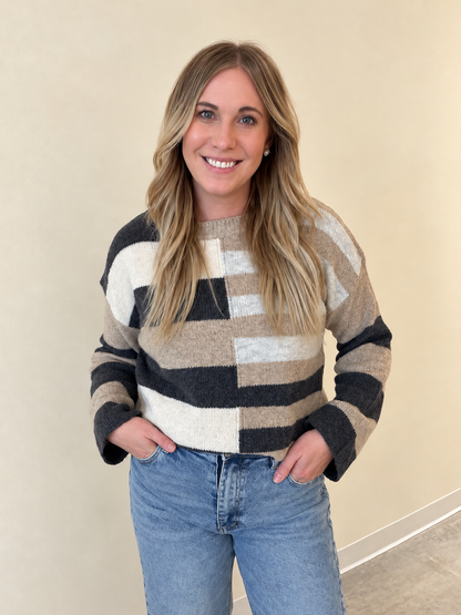 Harvest Hues Colorblock Sweater (Multiple Colors)