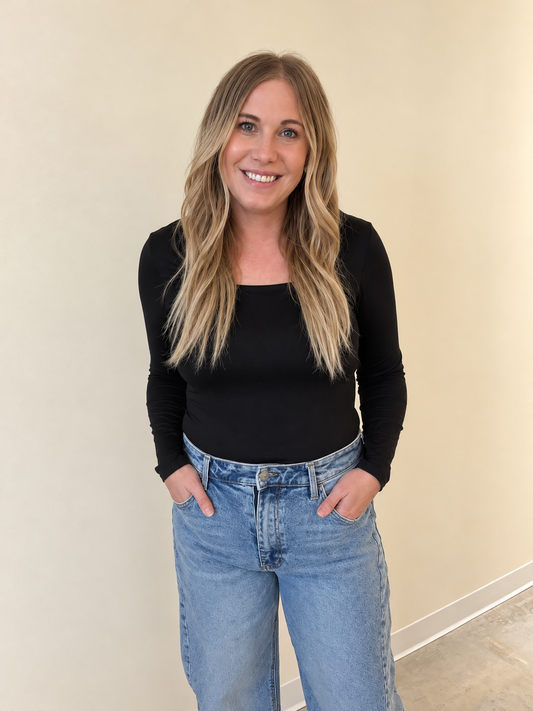 Double Lined Square Neck Top