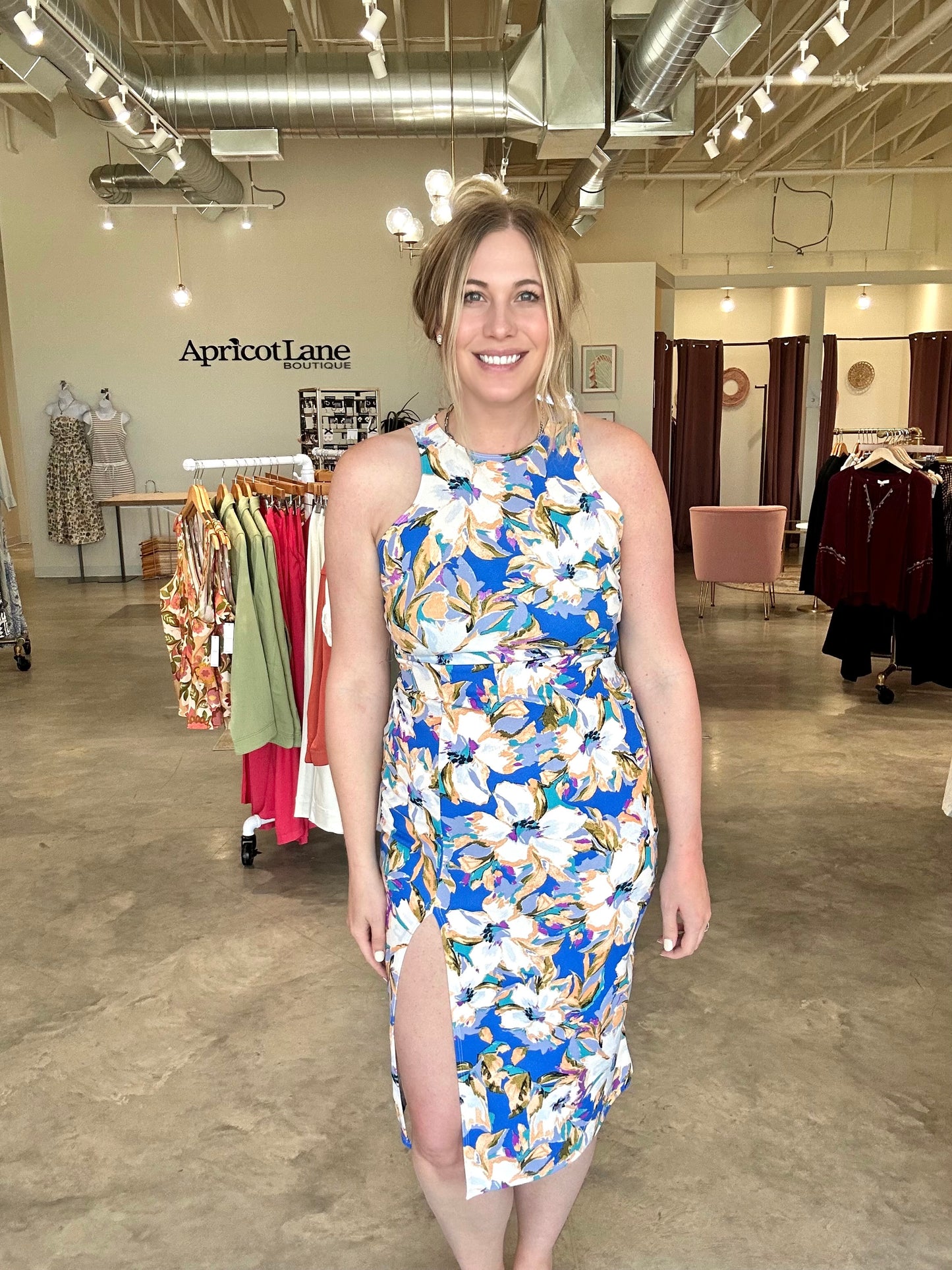 Electric Touch Fitted Dress
