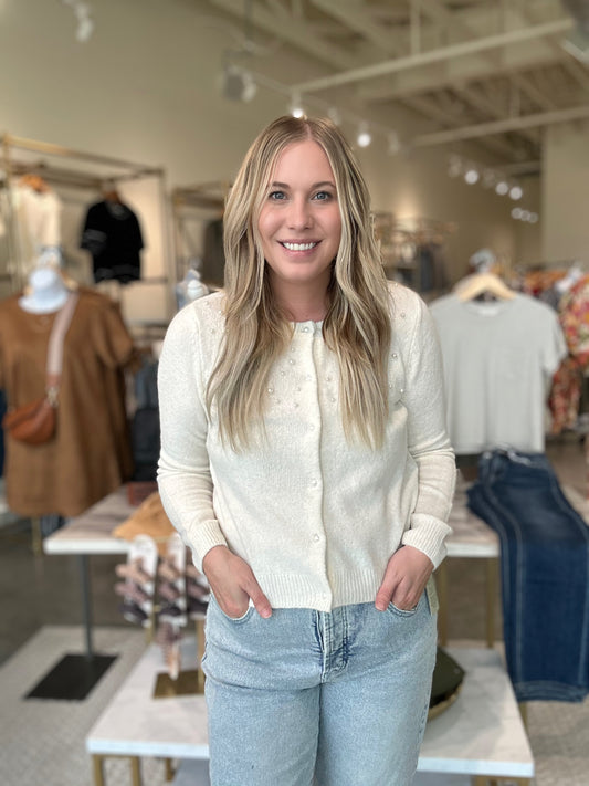 The Heirloom Cardigan in Cream