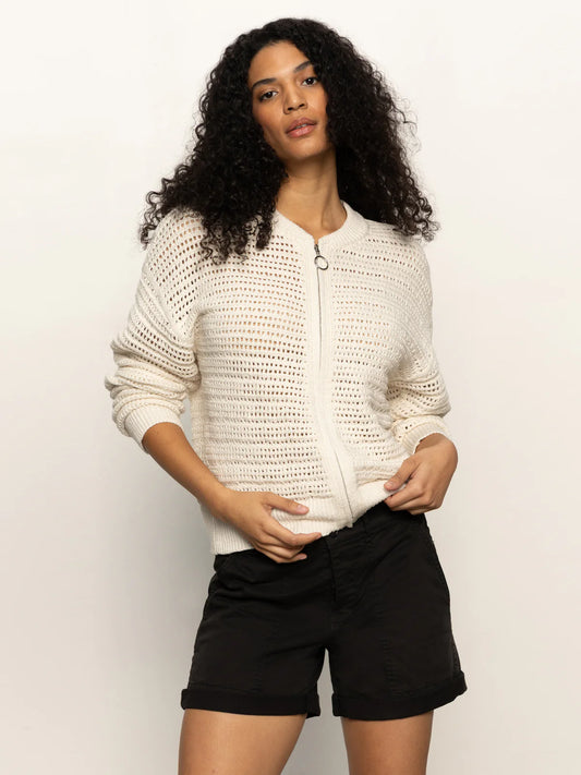 Sanctuary | Open Knit Bomber